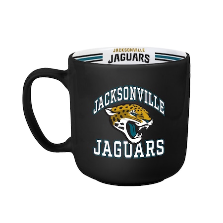 Logo Brands Jacksonville Jaguars 15oz Stripe Mug 615-C15SM